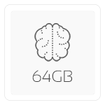 64 GB DDR4 @ 3200 MHz CL22 (2 x 32 GB)