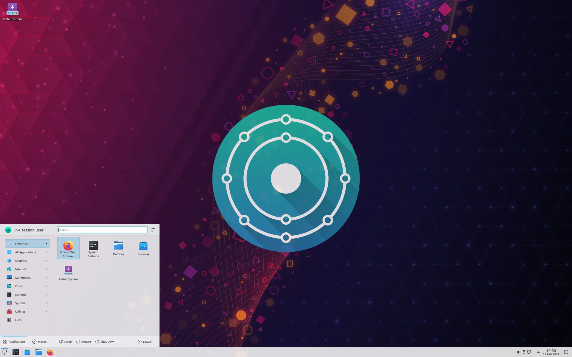 Kde neon разметка диска