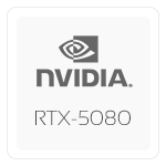 NVIDIA GeForce RTX-5080 – 16GB GDDR7 – 300Hz Mini-LED-display – X6AR558Y Longer delivery time!